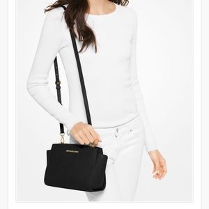 Selma Medium Saffiano Leather Messenger 30T3GLMM2L